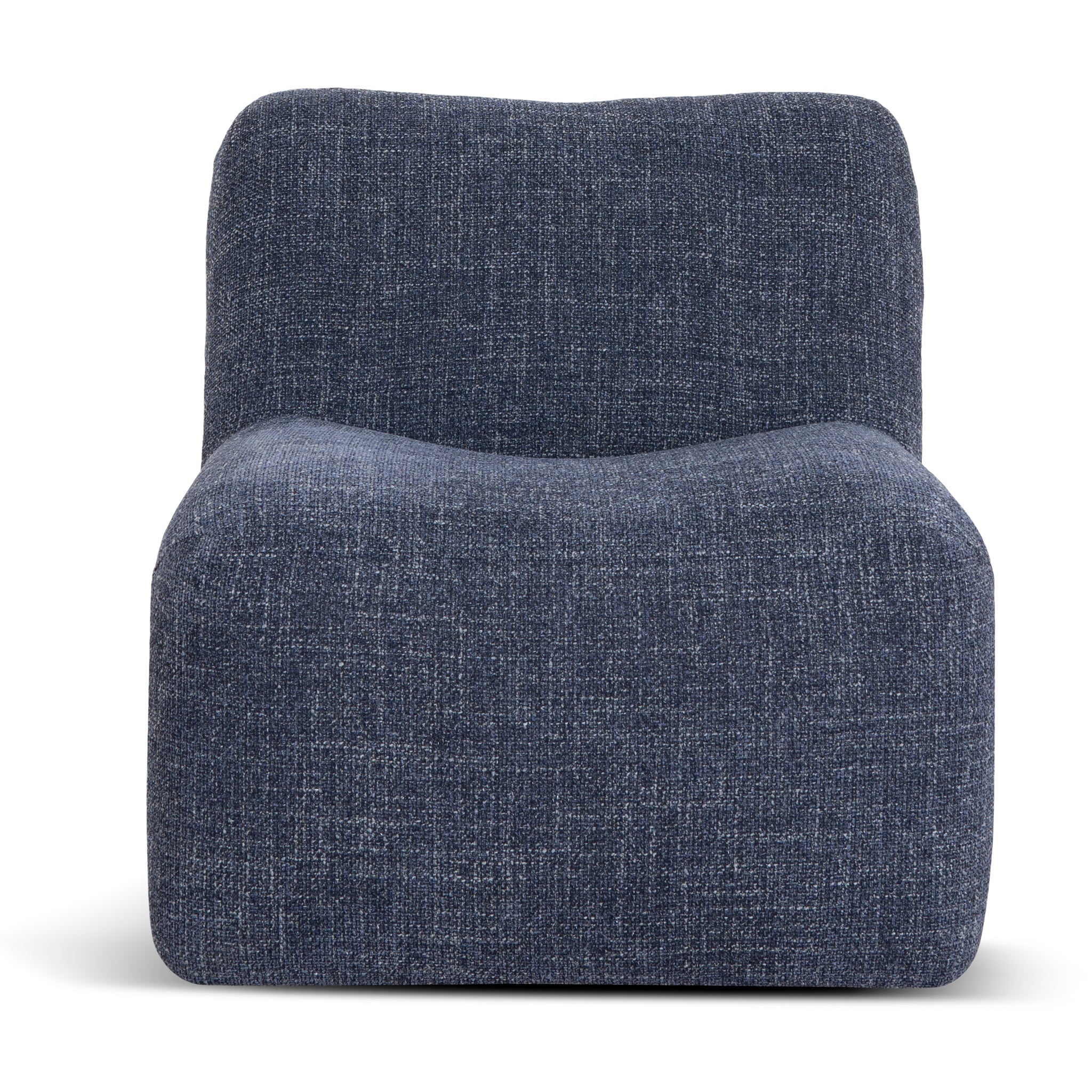 Saini Fabric Lounge Chair - Moss Navy