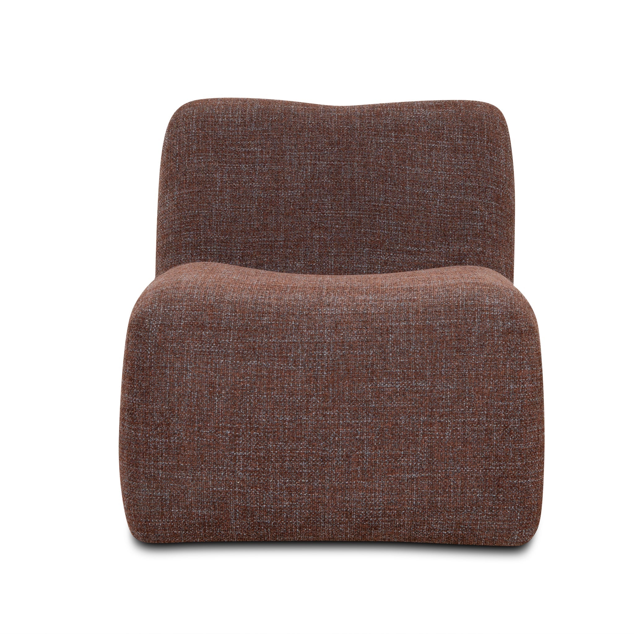 Saini Fabric Lounge Chair - Moss Brown