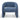 Renata Fabric Armchair - Navy Blue