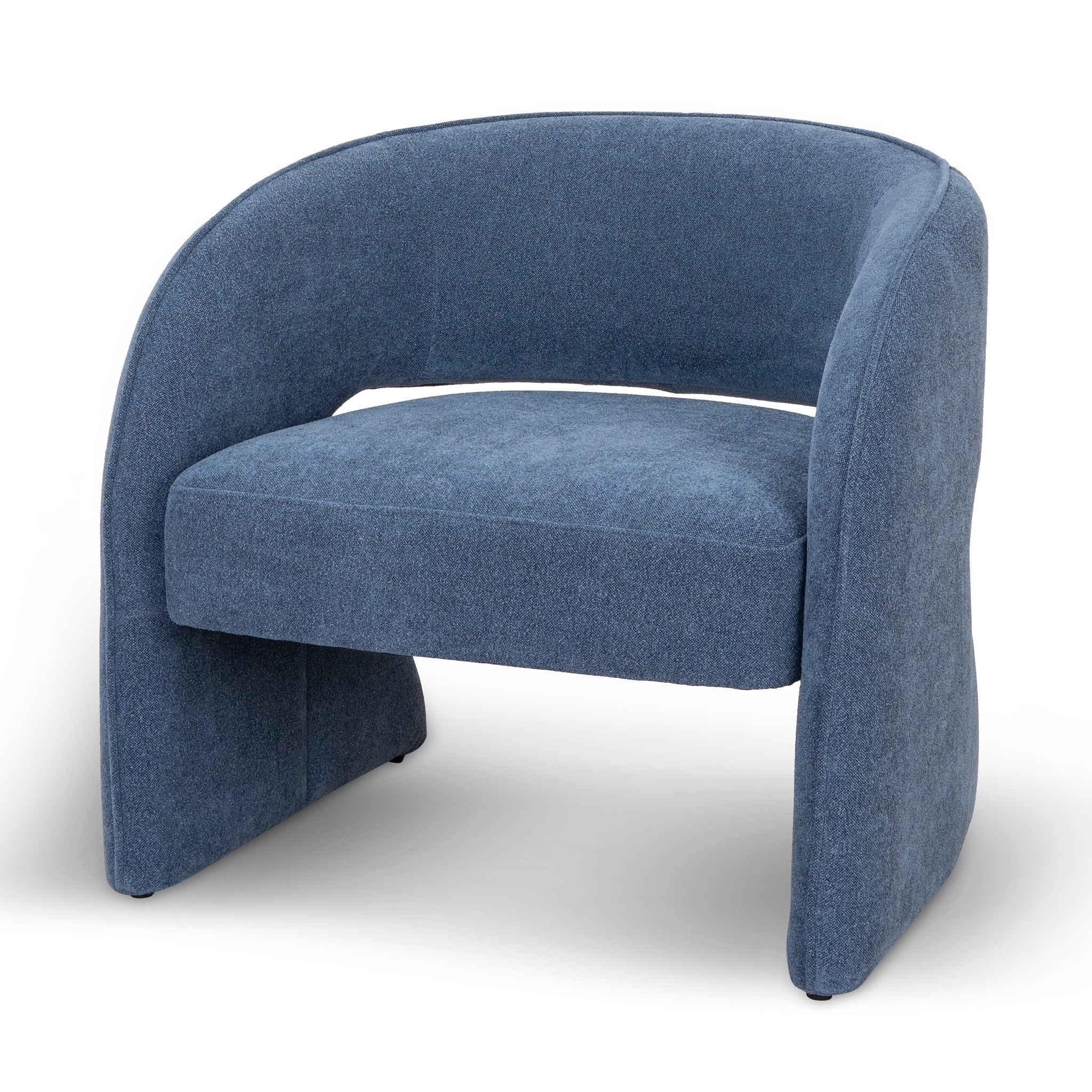 Renata Fabric Armchair - Navy Blue