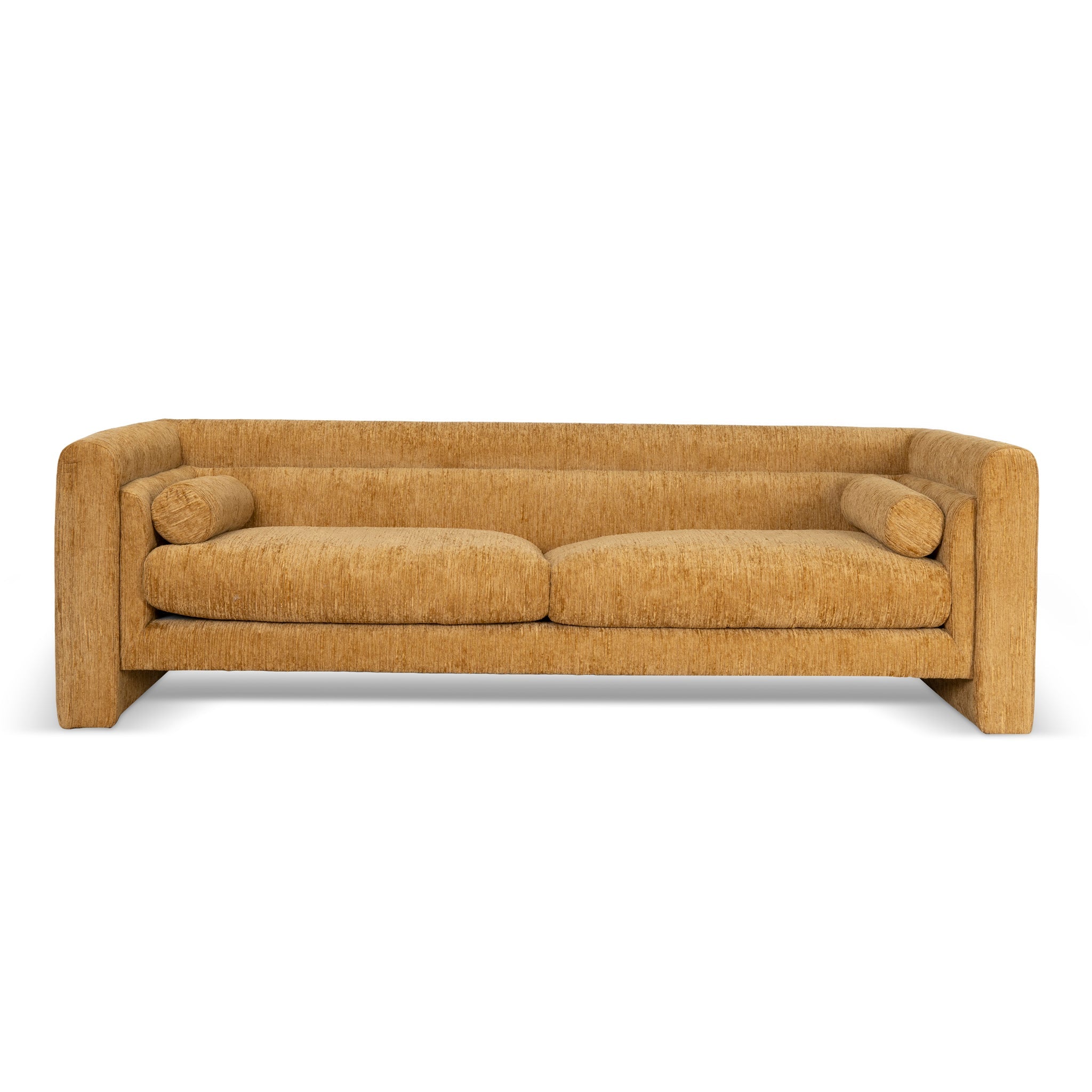 Dilipa 3 Seater Fabric Sofa - Yellow Sand
