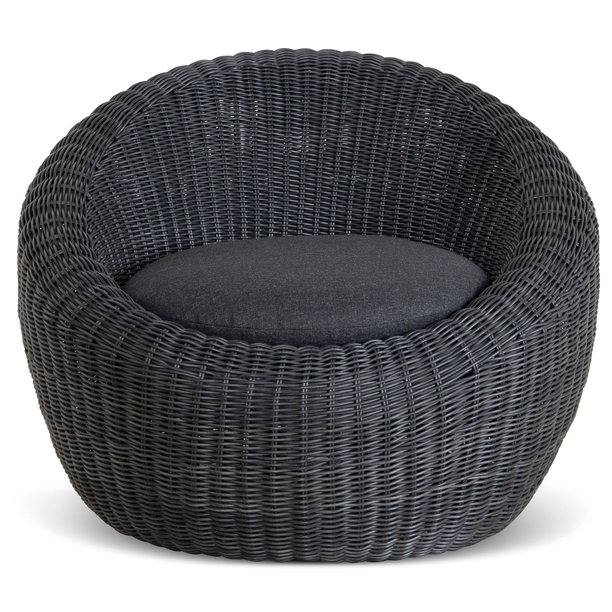 Sereno Outdoor Lounge Chair - Full Black