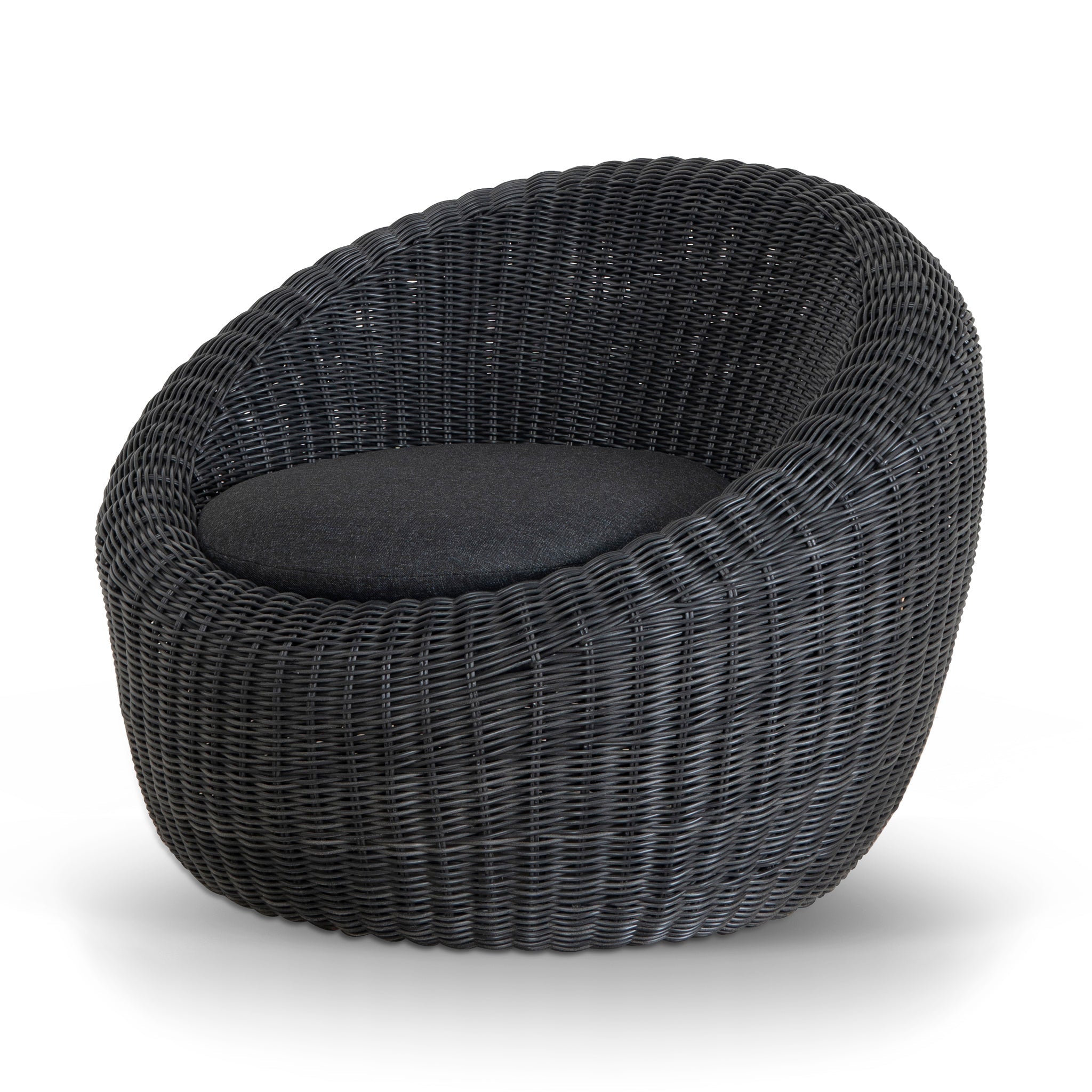 Sereno Outdoor Lounge Chair - Full Black