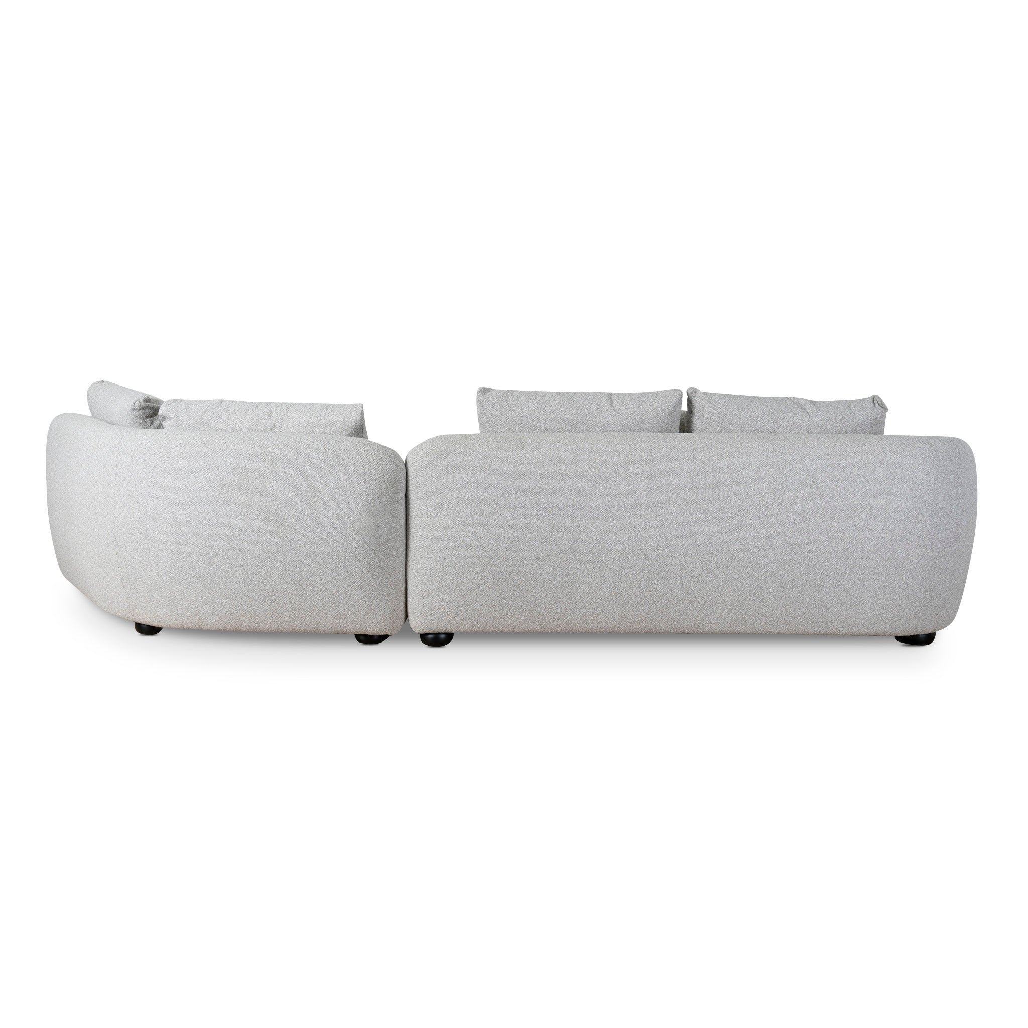 Marius 3 Seater Right Chaise Sofa - Clay Grey