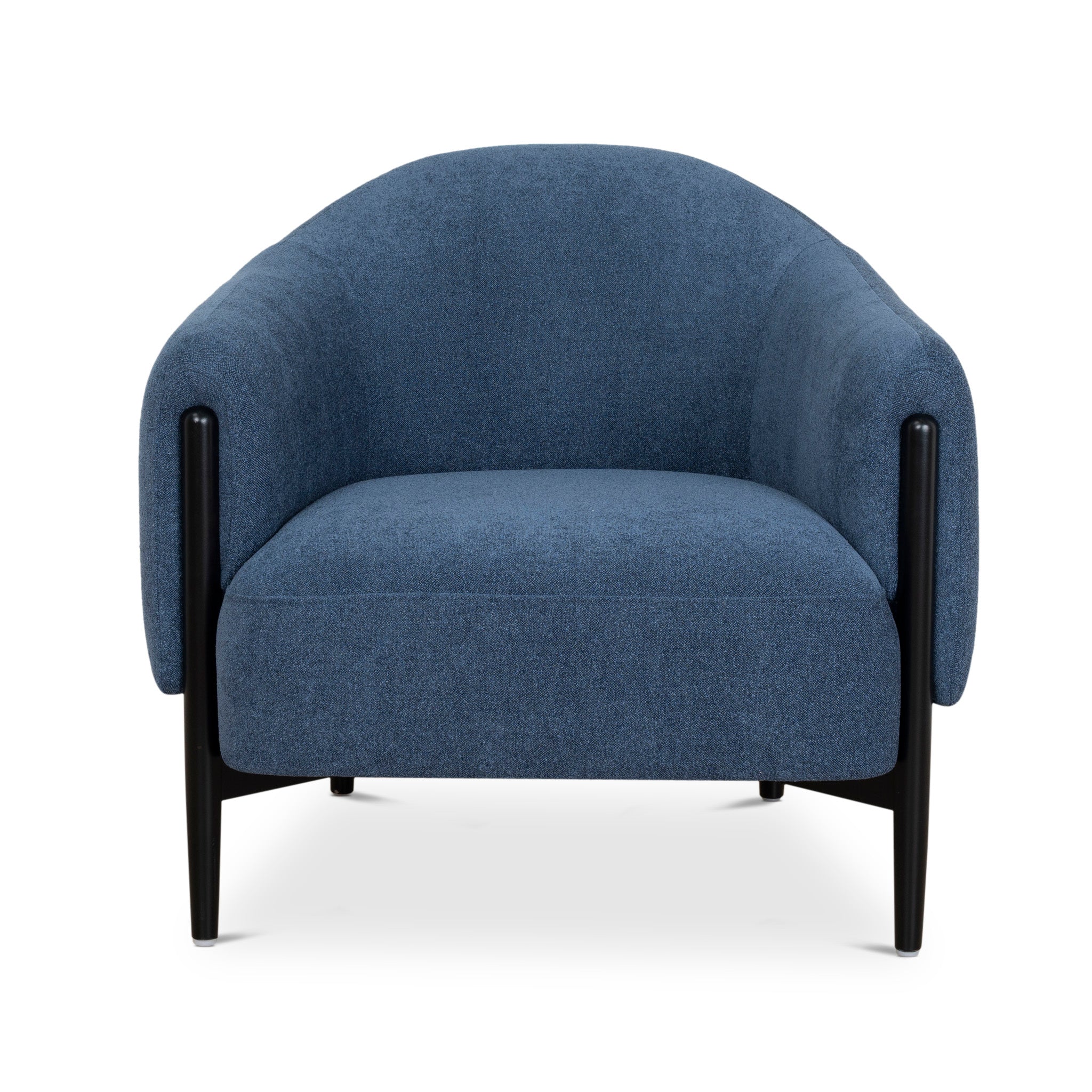 Farina Fabric Armchair - Navy Blue