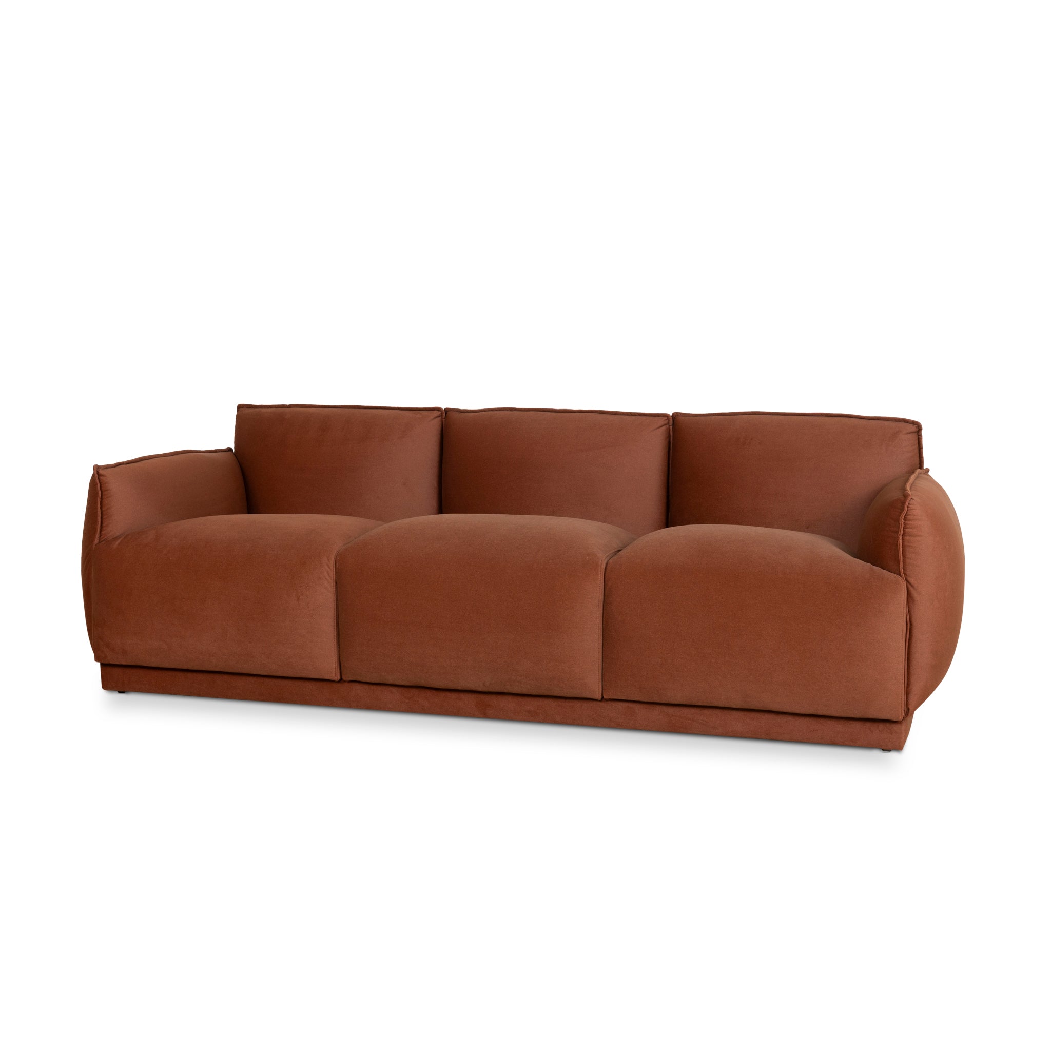 Josephine 3 Seater Sofa - Rustic Burnt Orange