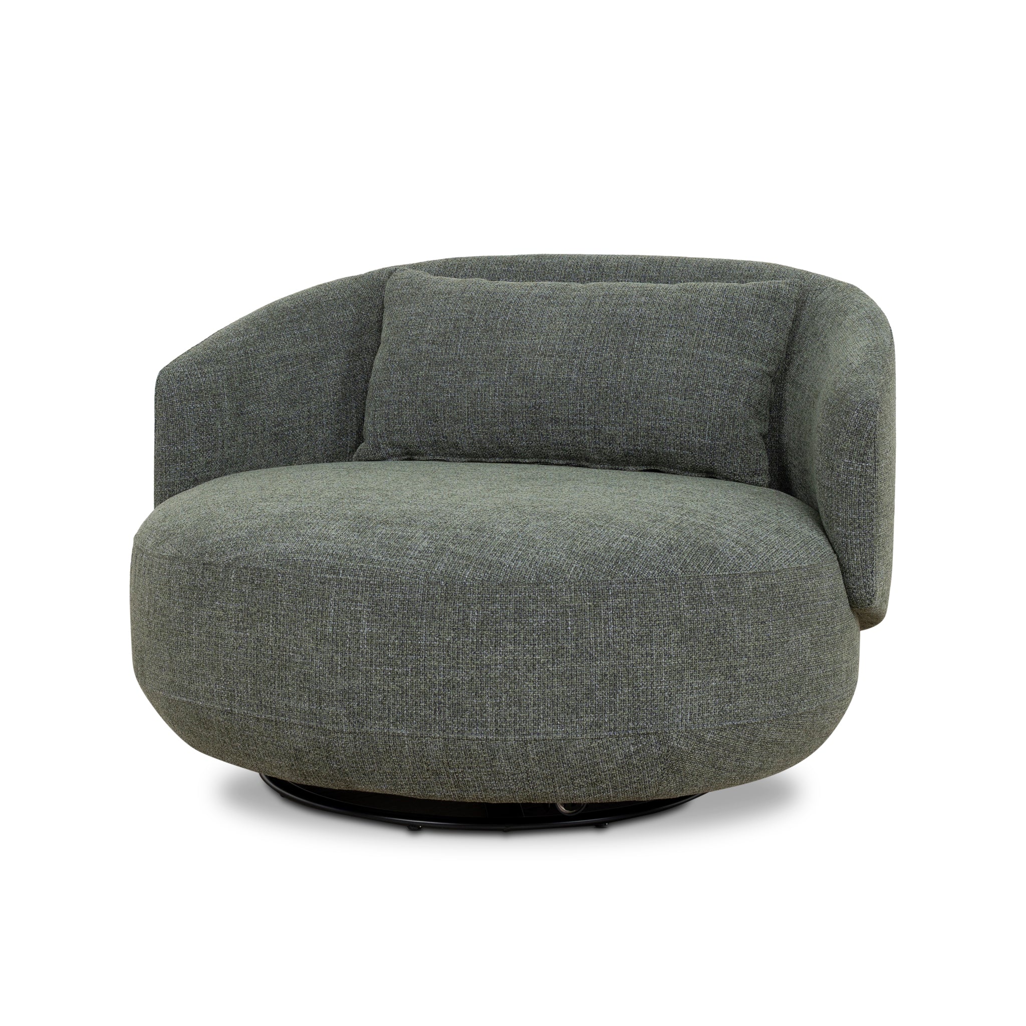 Janis Swivel Armchair - Moss Green