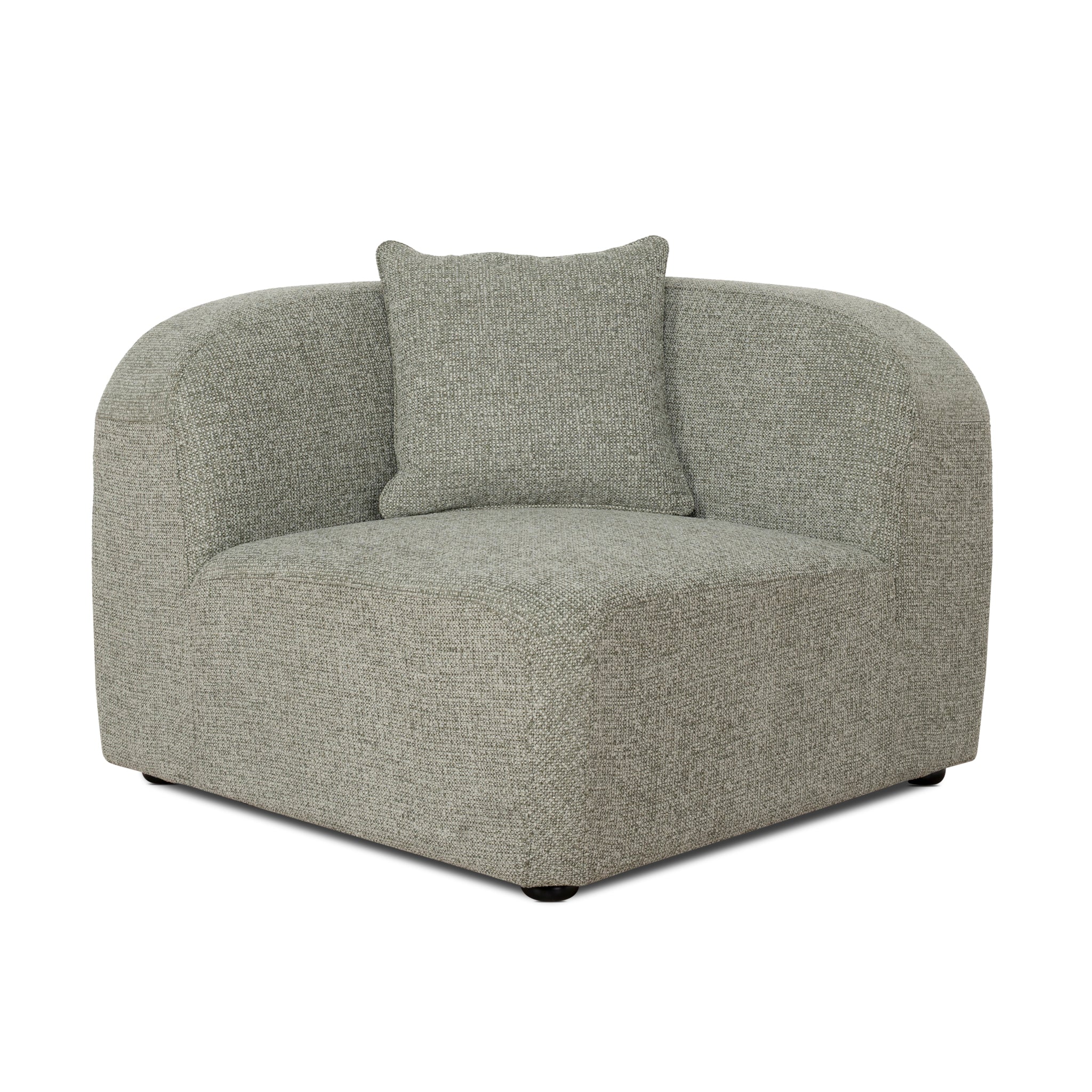Soma Corner Option for 4 Seater Sofa - Coral Light Green