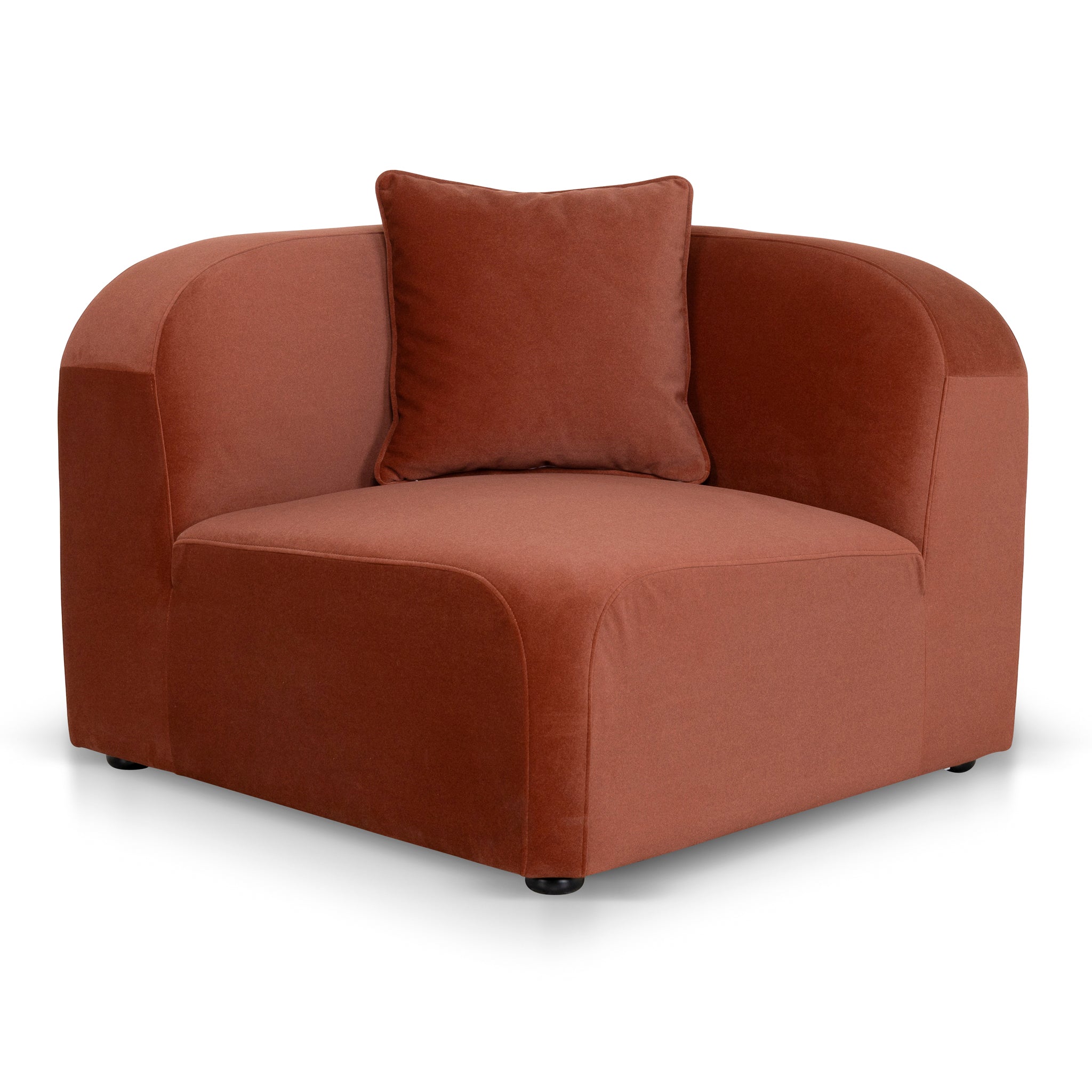 Soma Corner Option for 4 Seater Sofa - Umber Orange