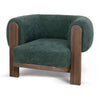 Montara Walnut Armchair - Bush Green