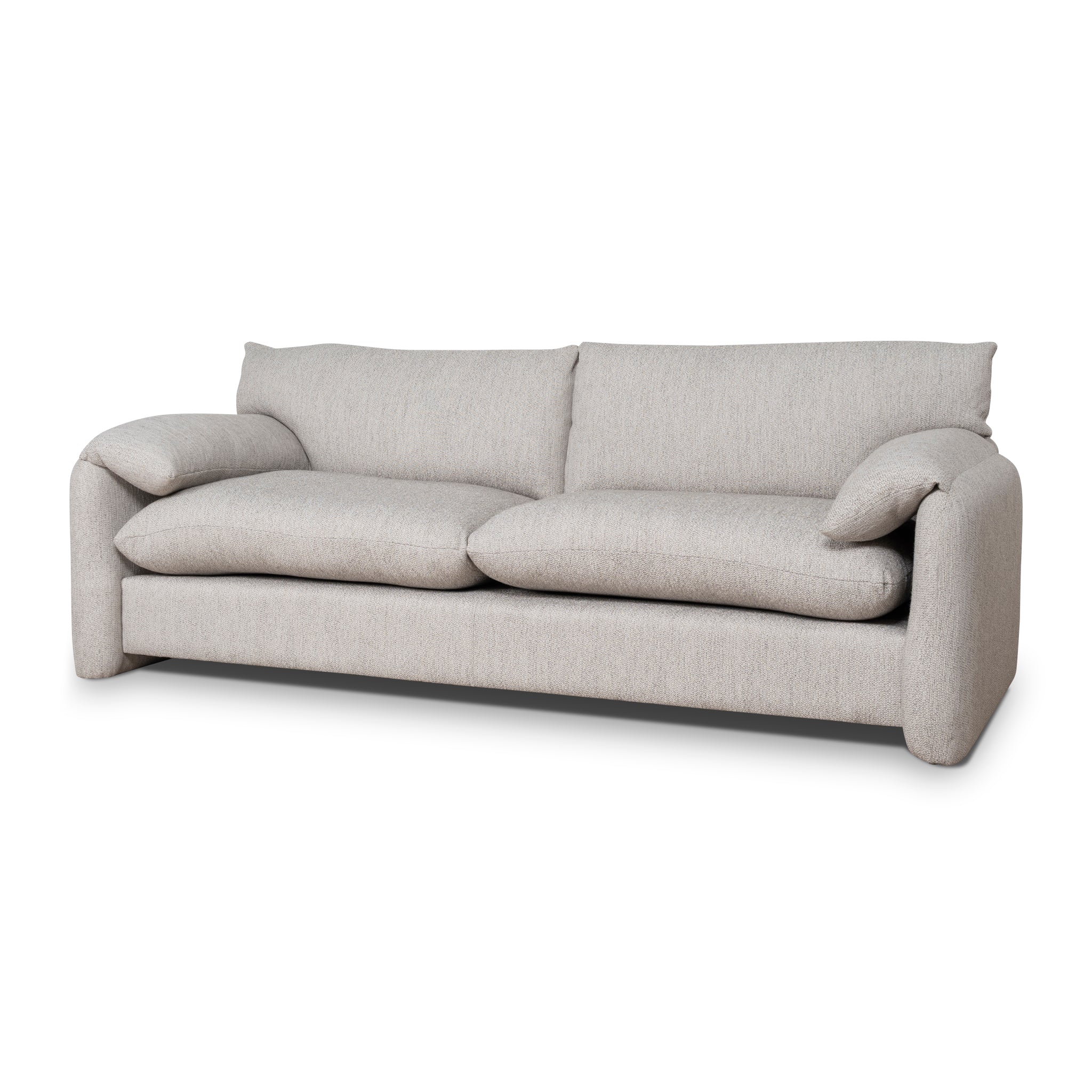 Jordie 3 Seater Fabric Sofa - Light Grey