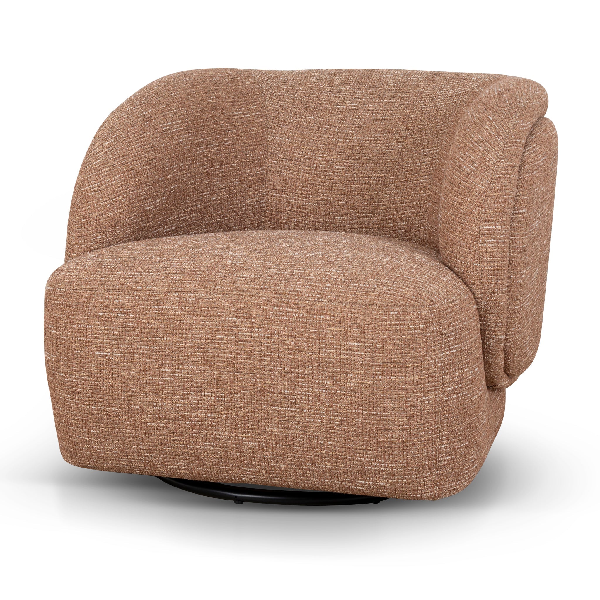 Jensen Swivel Armchair - Russet Brown