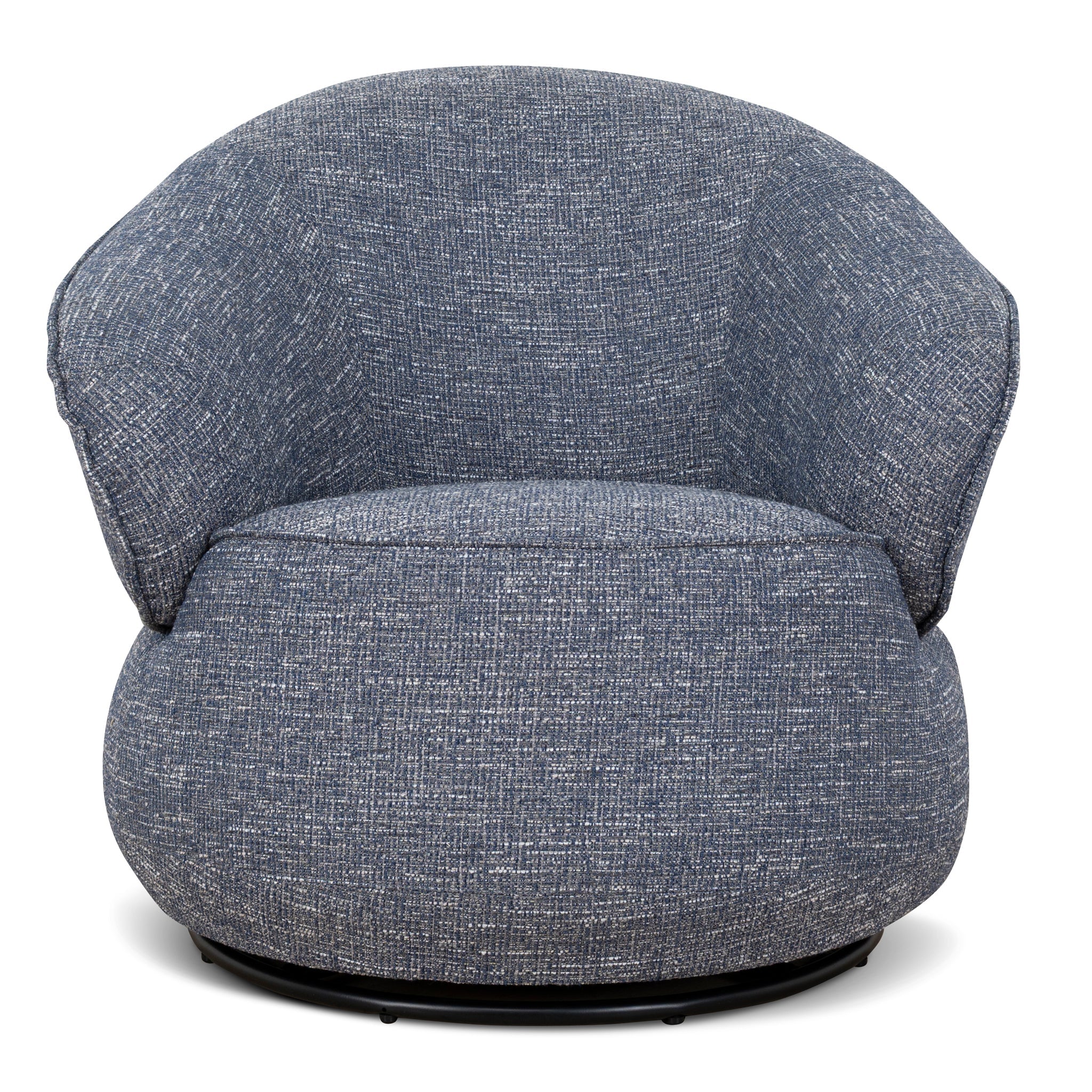 Velora Swivel Armchair - Prussian Blue