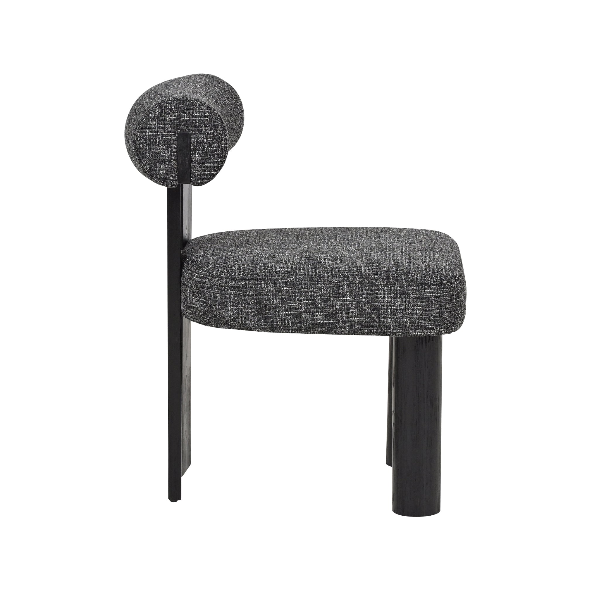Remy Black Dining Chair - Field Charcoal