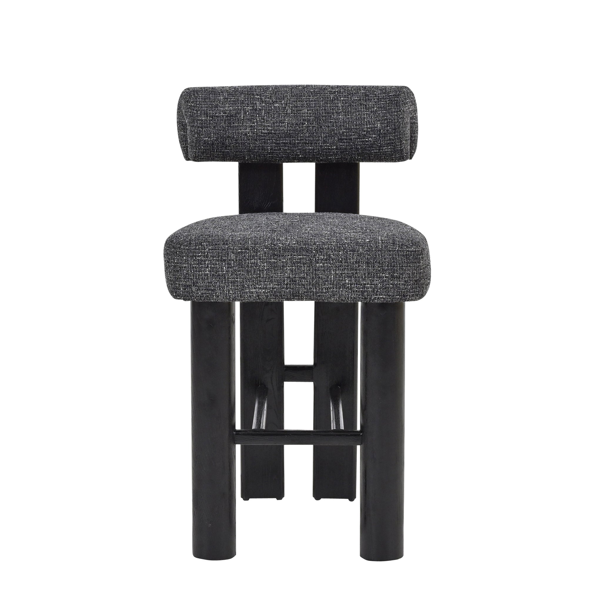 Remy Black Barstool - Field Charcoal - (Set of 2)