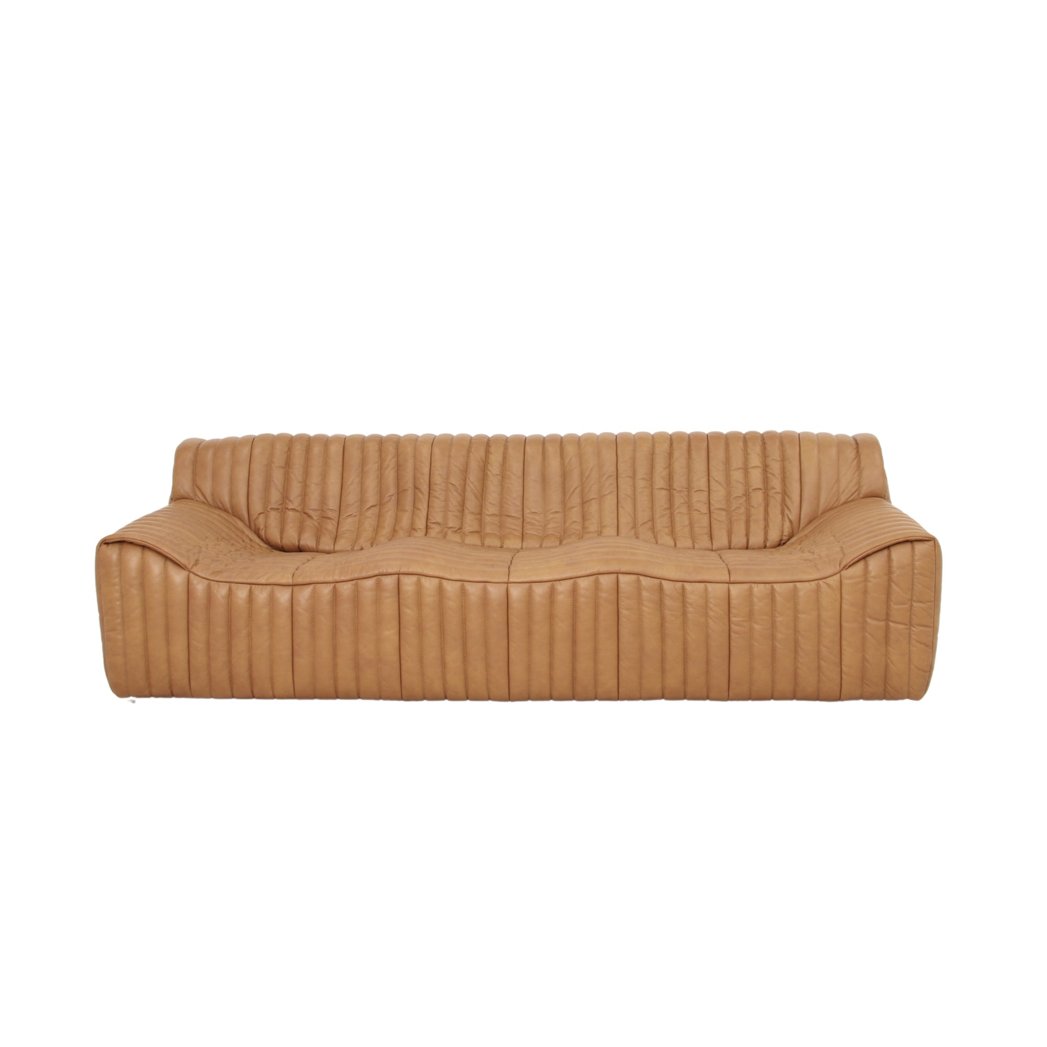 Duvina 3 Seater Sofa - Amber Tan Leather