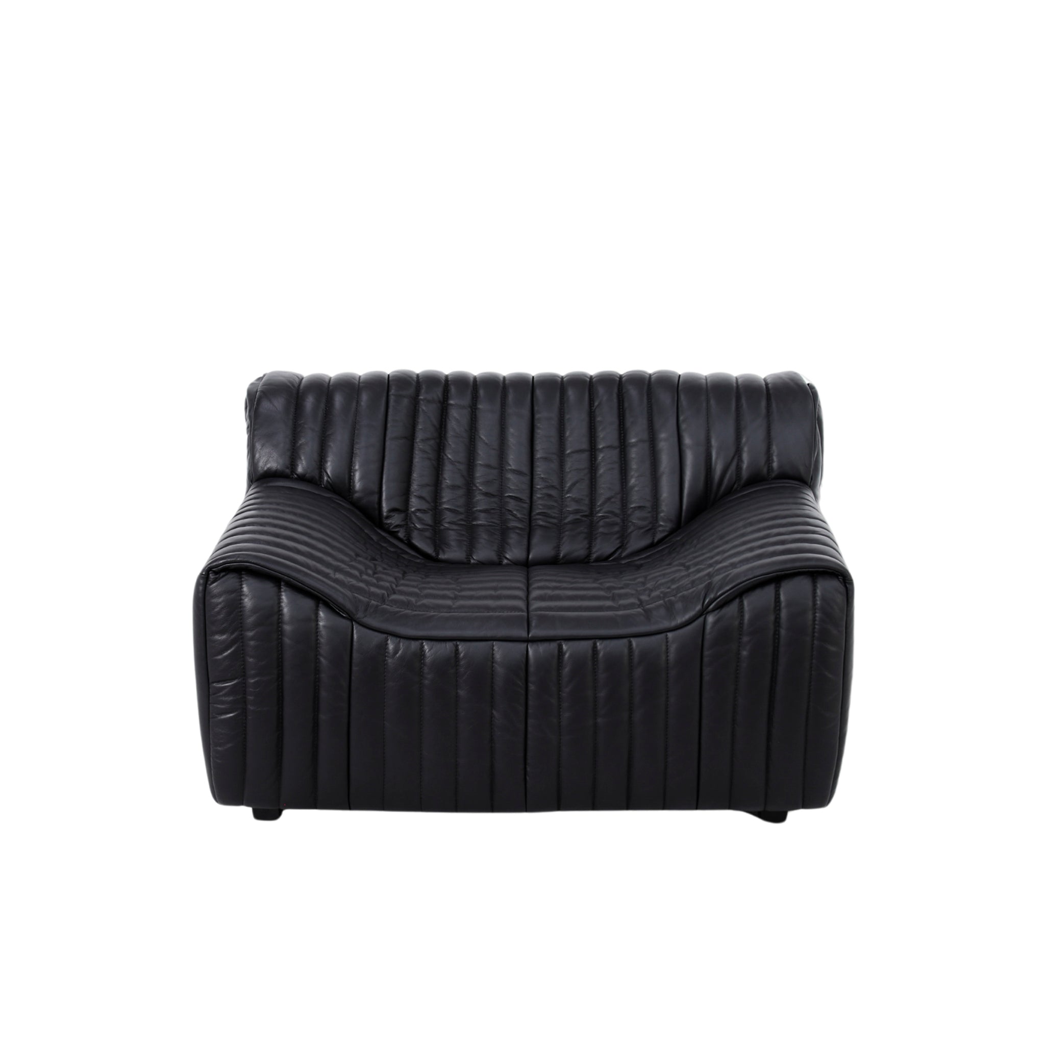 Duvina Armchair - Black Leather