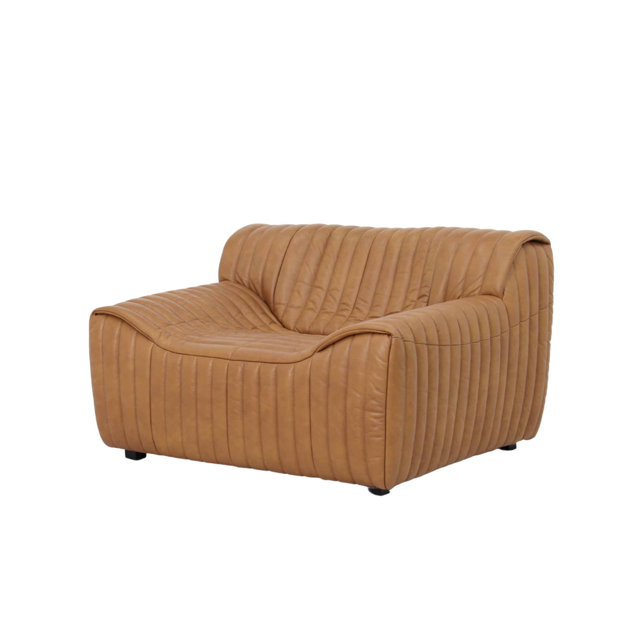 Duvina Armchair - Amber Tan Leather