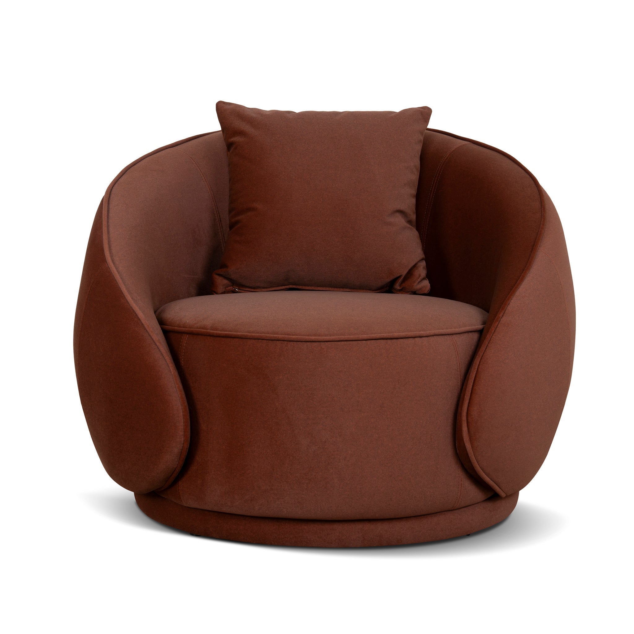 Jake Fabric Armchair - Red Bronze