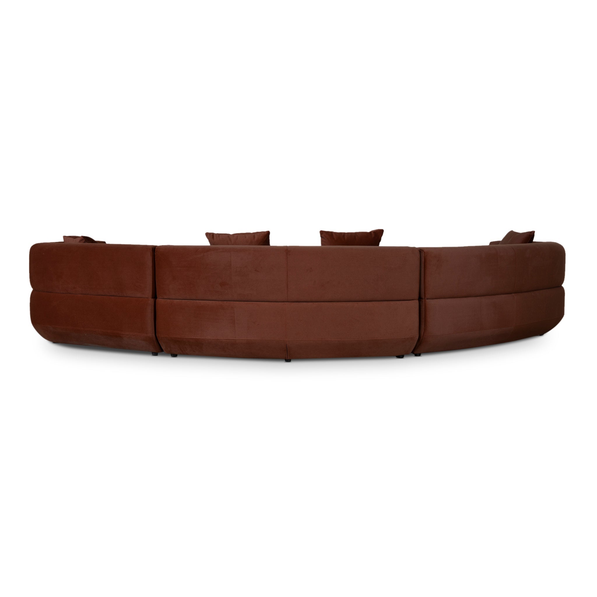Roly Modular Right Chaise Sofa - Red Bronze