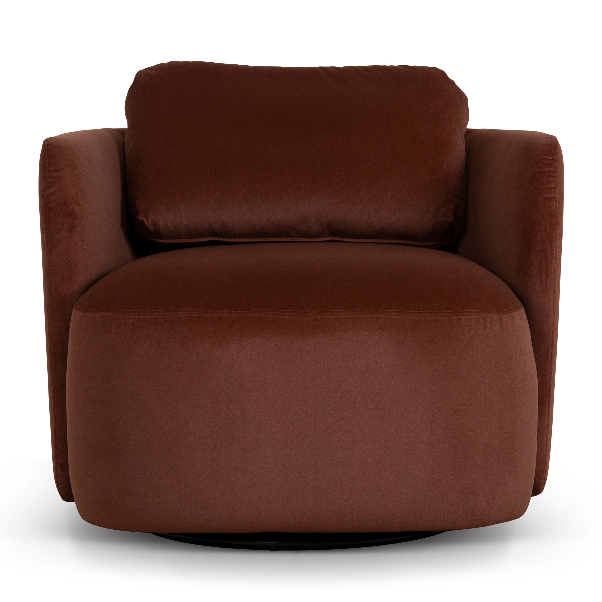 Milo Swivel Armchair - Red Bronze