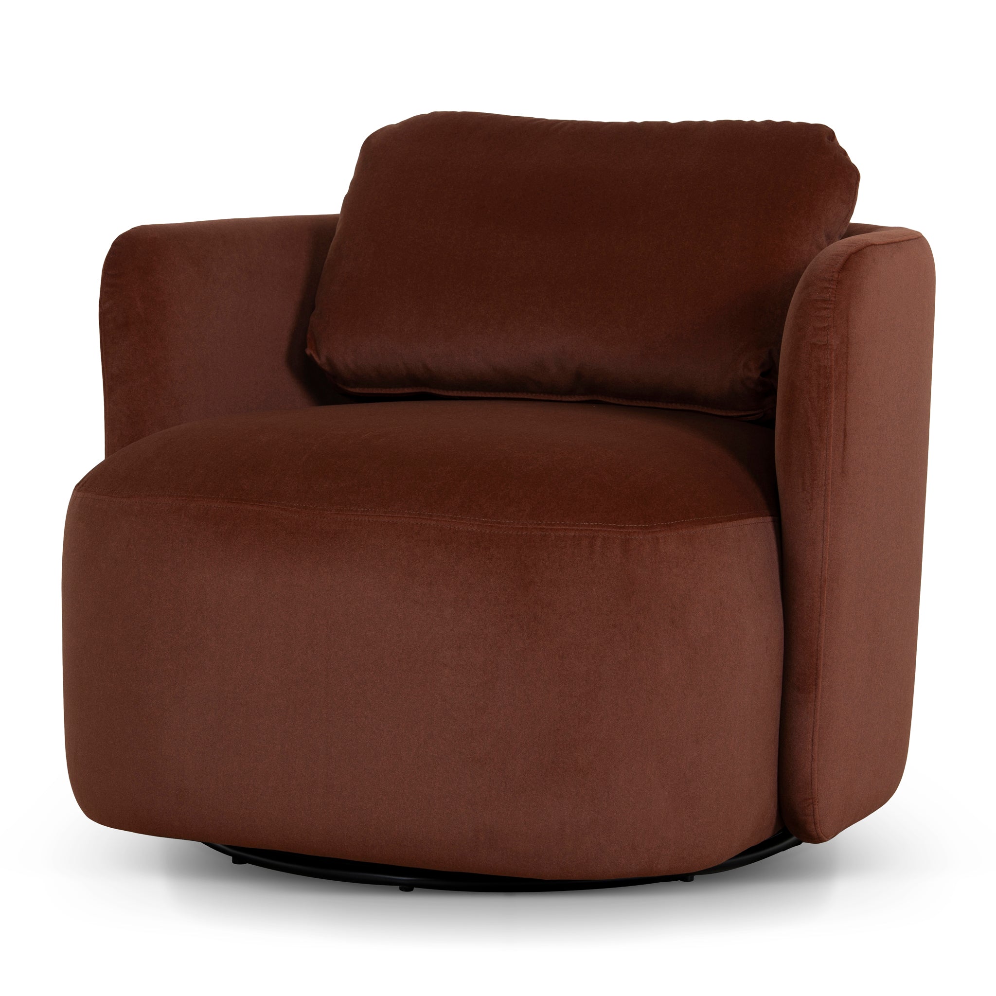 Milo Swivel Armchair - Red Bronze