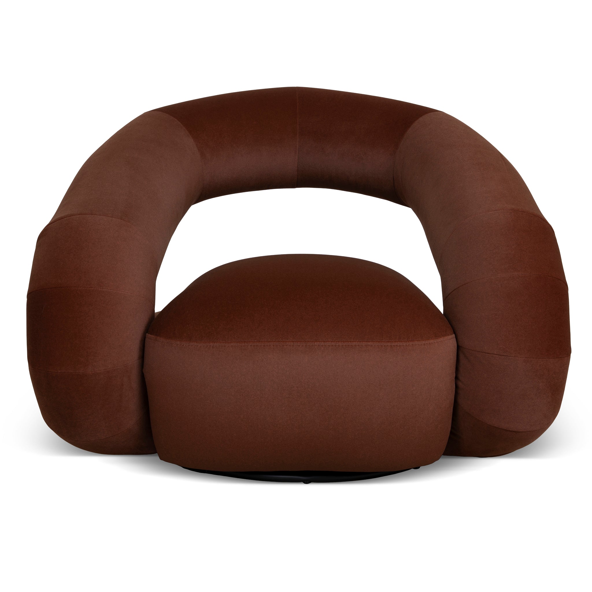 Forma Swivel Armchair - Red Bronze