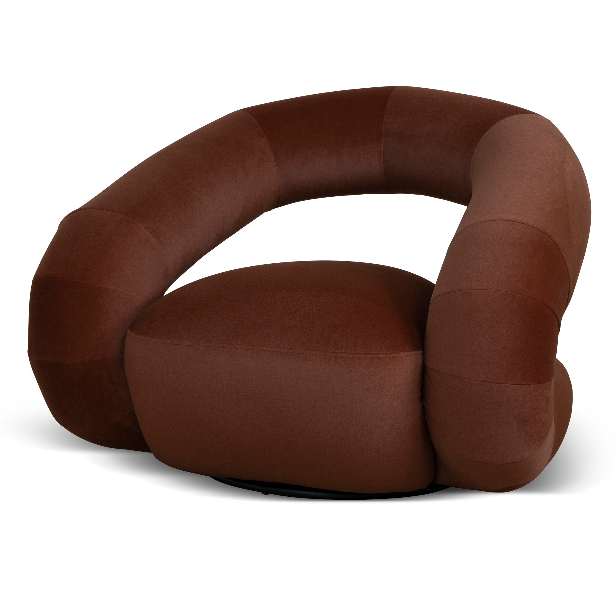 Forma Swivel Armchair - Red Bronze