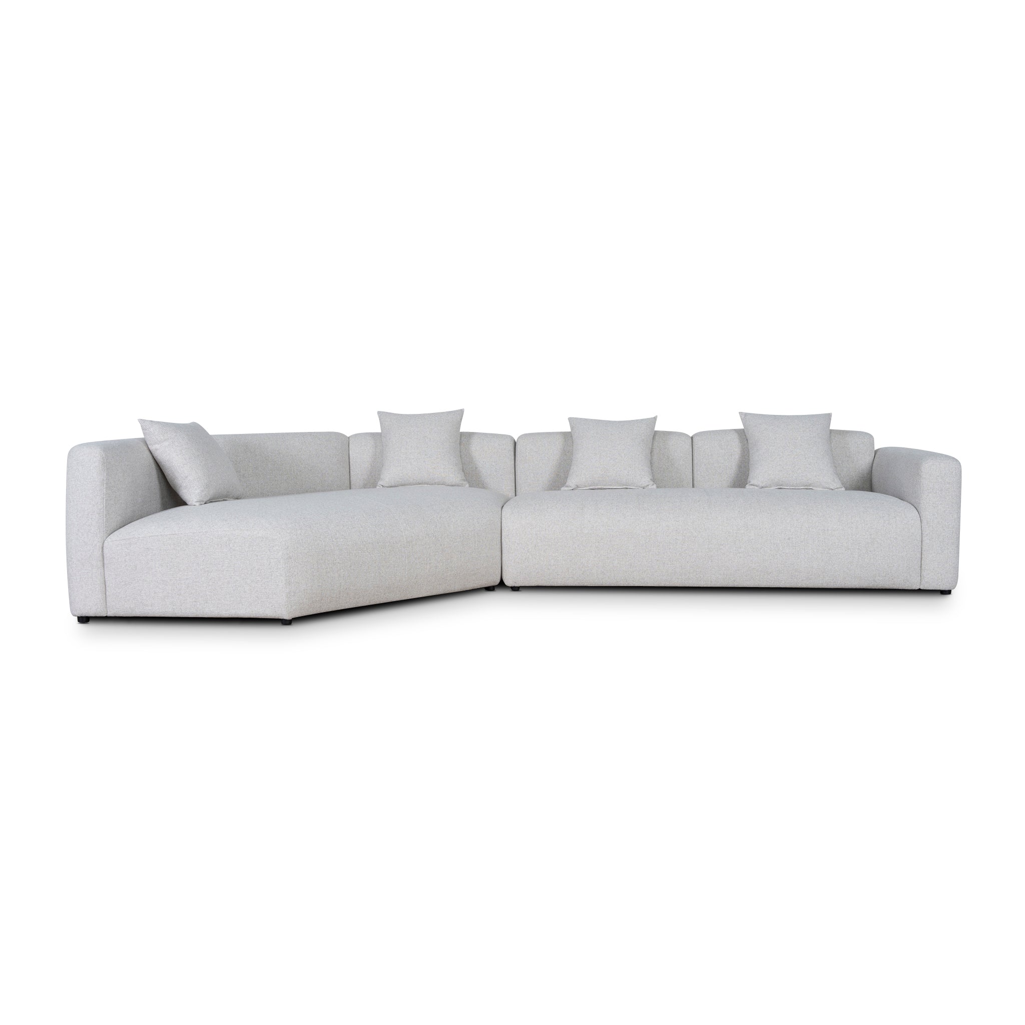 Vestra Right Arm Corner Sofa - Textured Beige