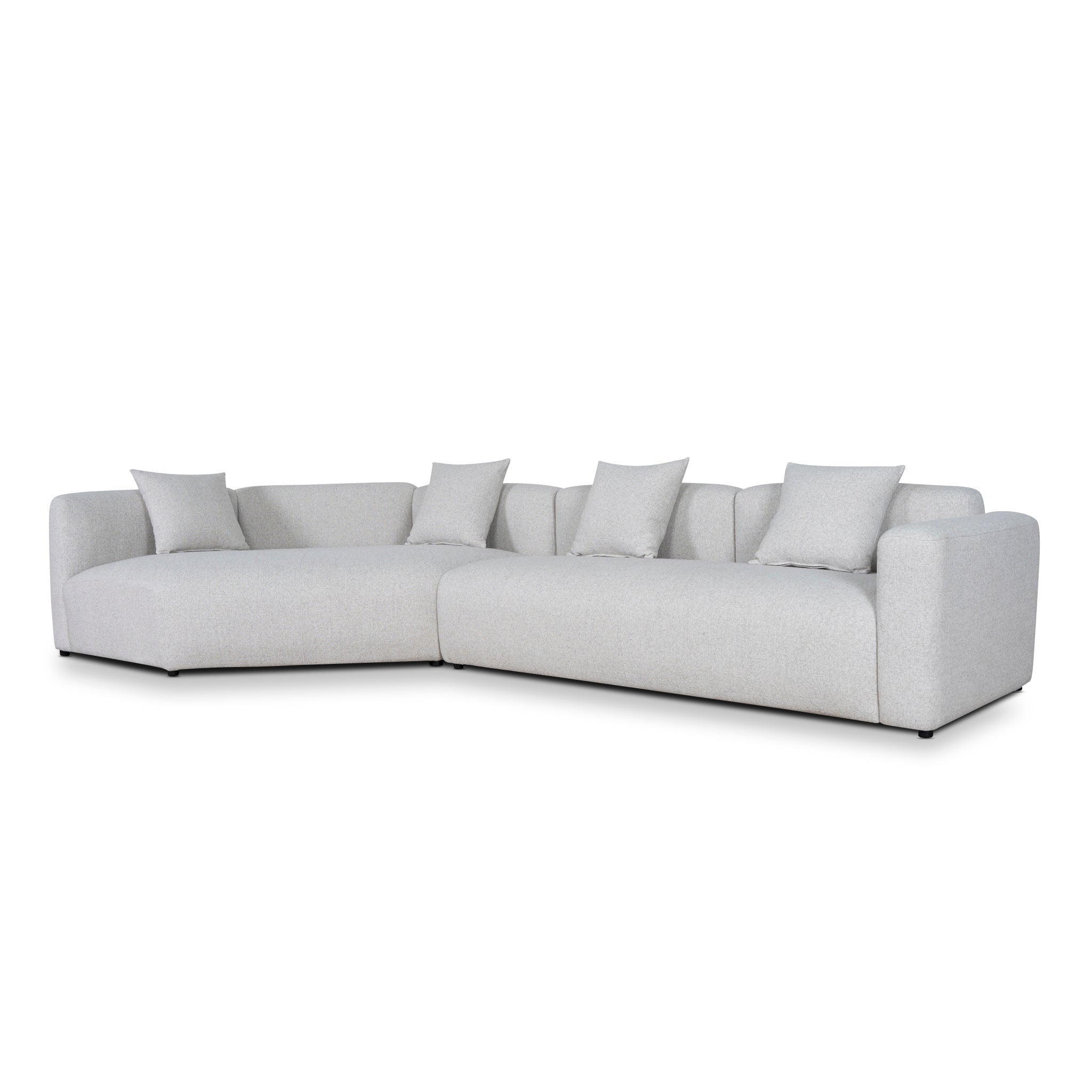 Vestra Right Arm Corner Sofa - Textured Beige