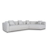Vestra Left Arm Corner Sofa - Textured Beige