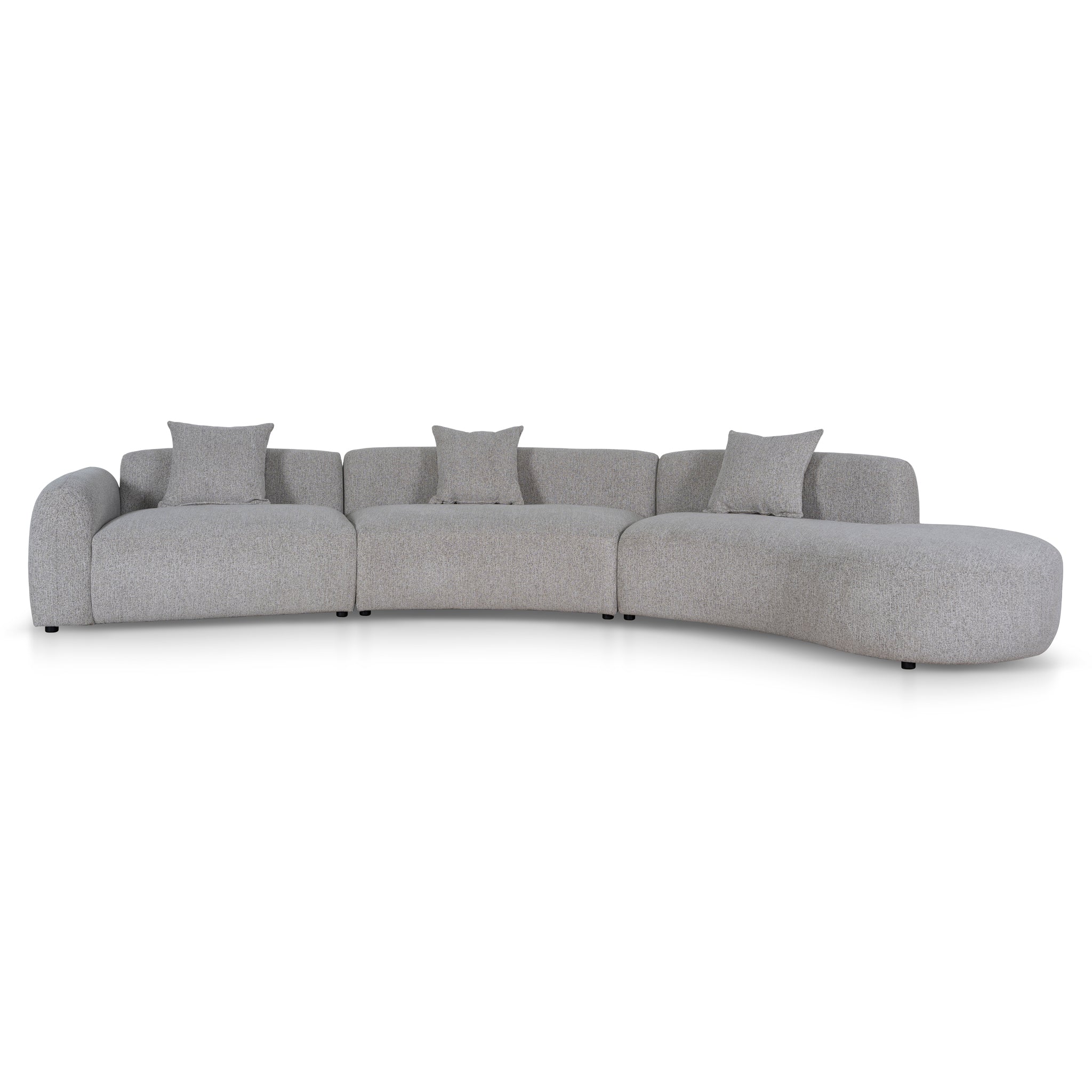 Rovena Right Chaise Modular Sofa - Mushroom Beige