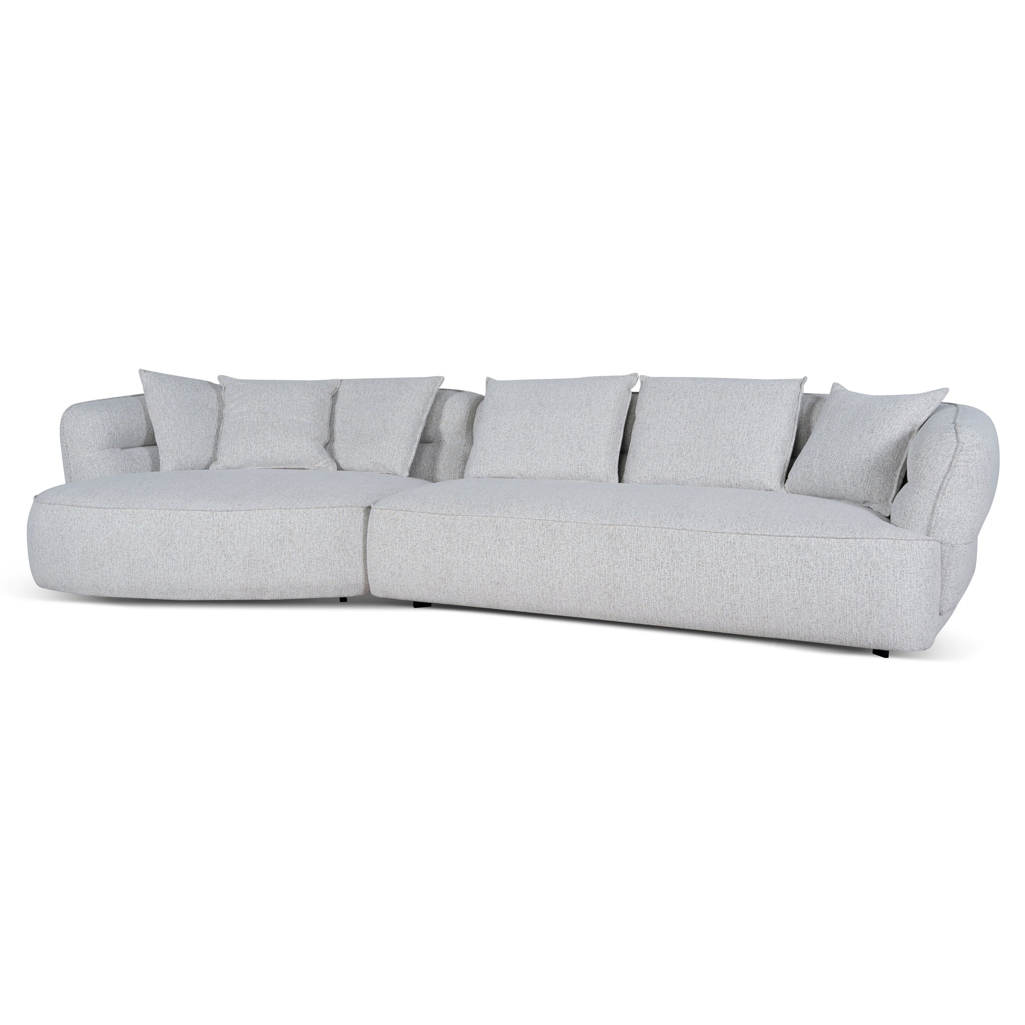 Rowe Left Chaise Sofa - Almond Beige