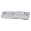 Rowe Left Chaise Sofa - Almond Beige