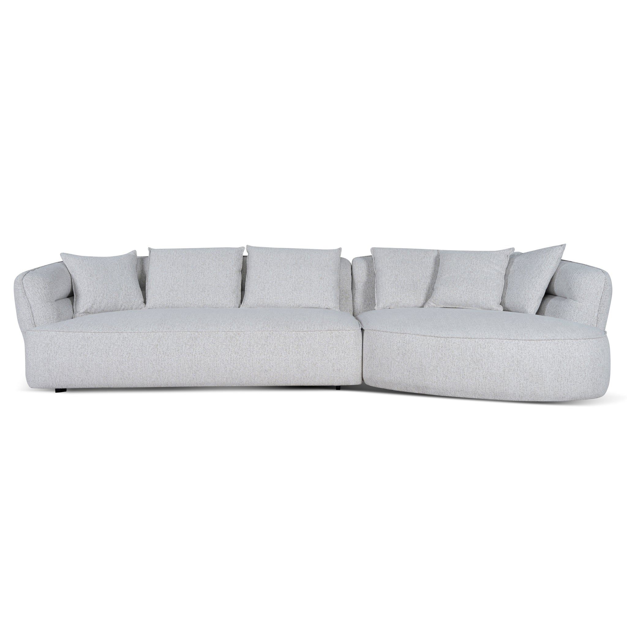 Rowe Right Chaise Sofa - Almond Beige