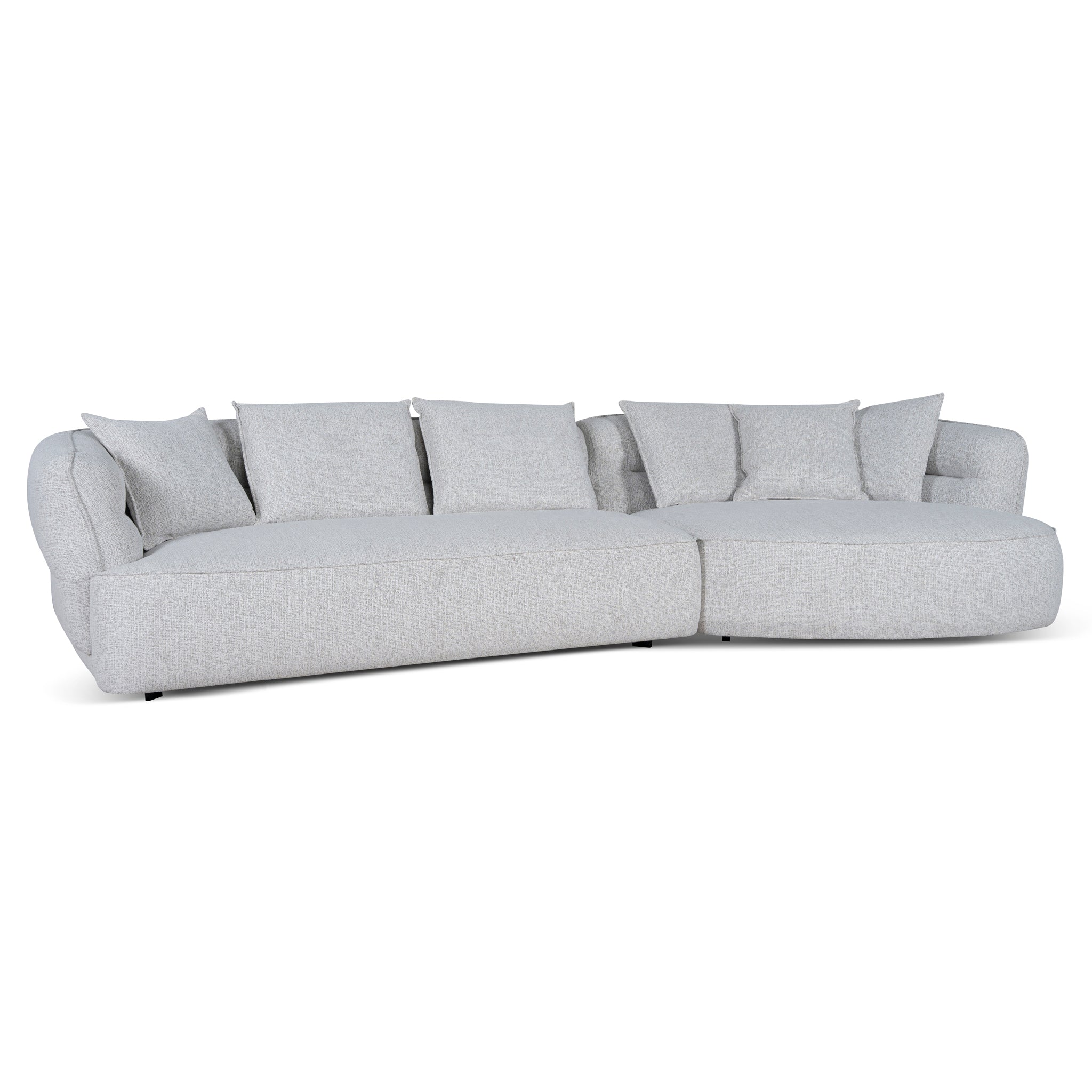 Rowe Right Chaise Sofa - Almond Beige