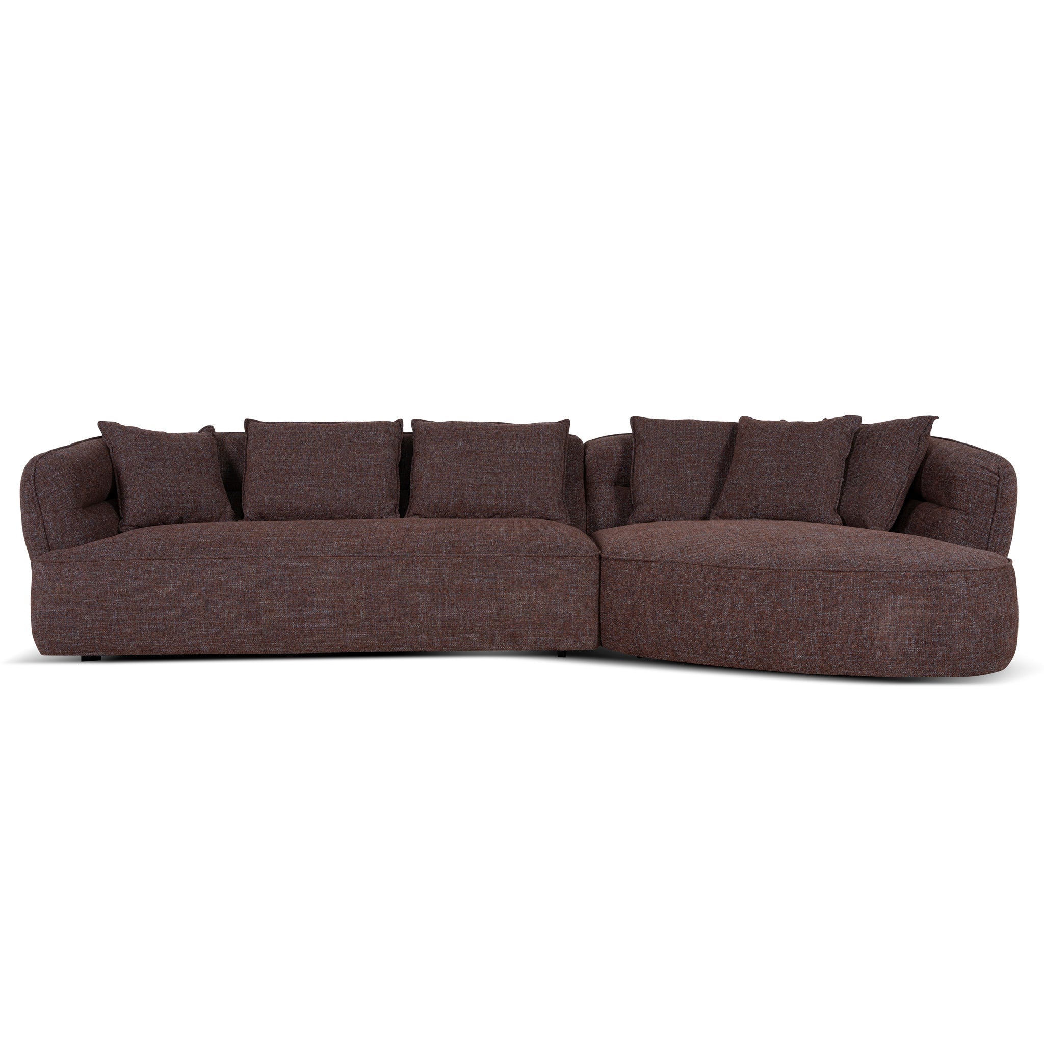Rowe Right Chaise Sofa - Moss Brown