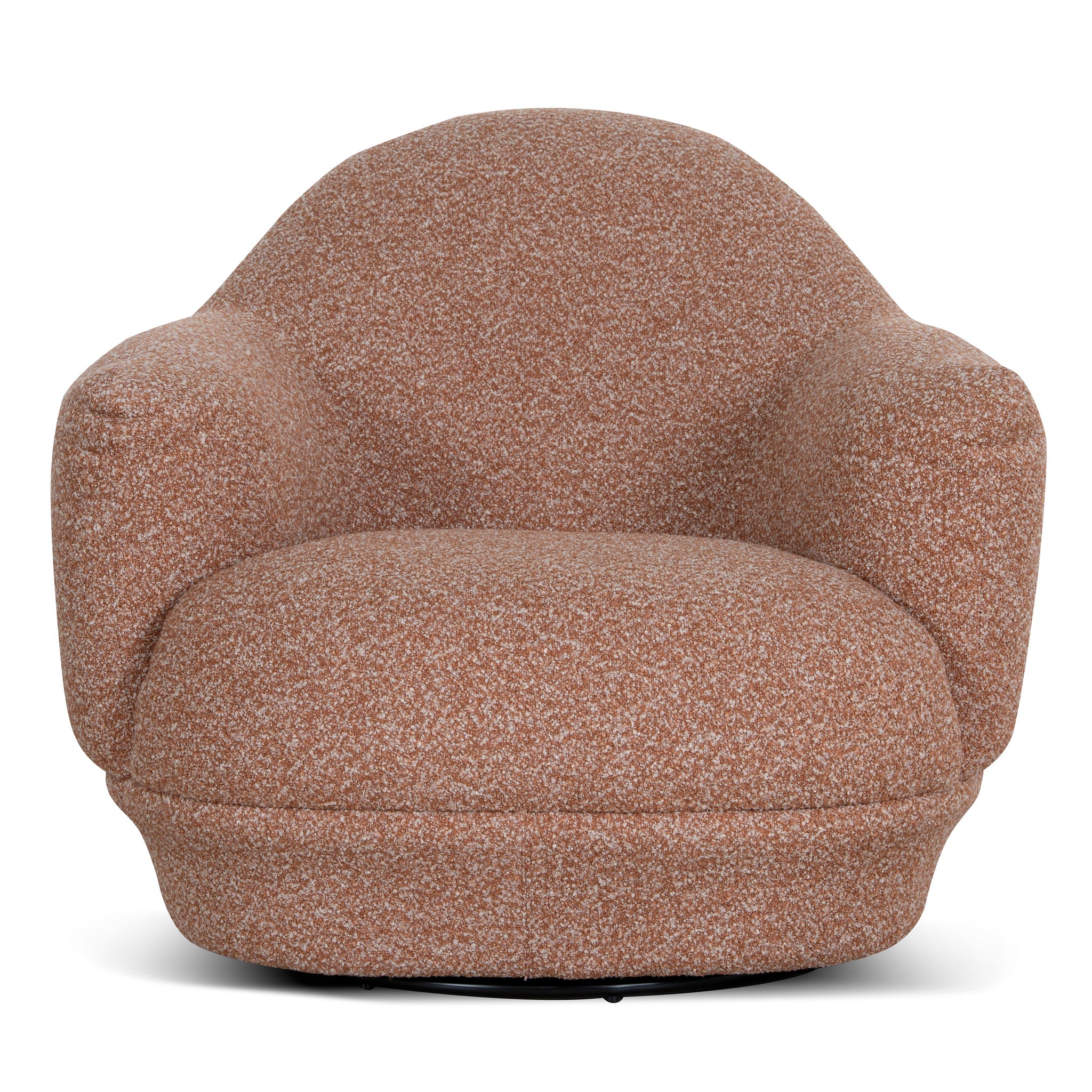 Esmora Swivel Armchair - Terracotta Brown