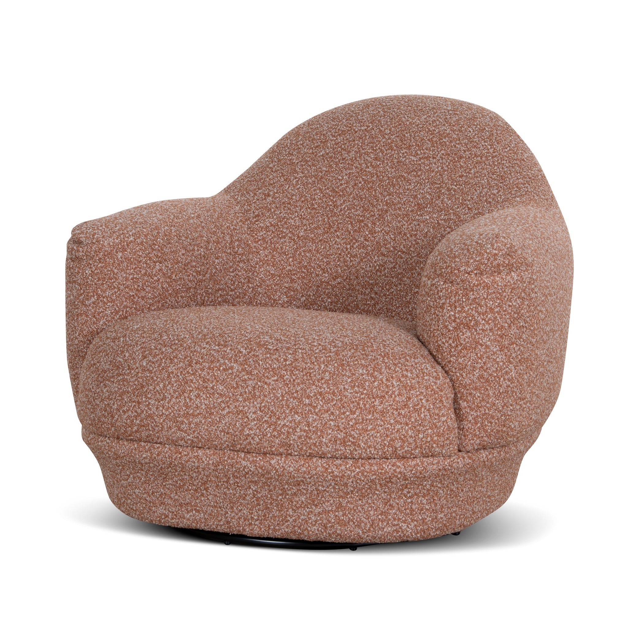 Esmora Swivel Armchair - Terracotta Brown