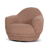 Esmora Swivel Armchair - Terracotta Brown