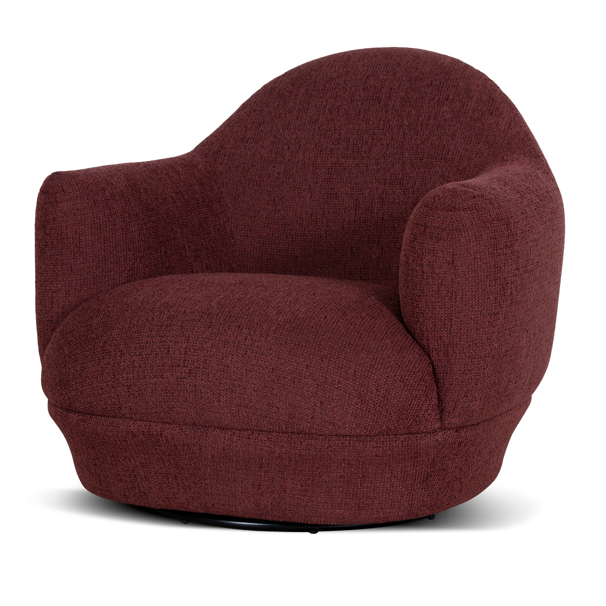 Esmora Swivel Armchair - Rustic Red