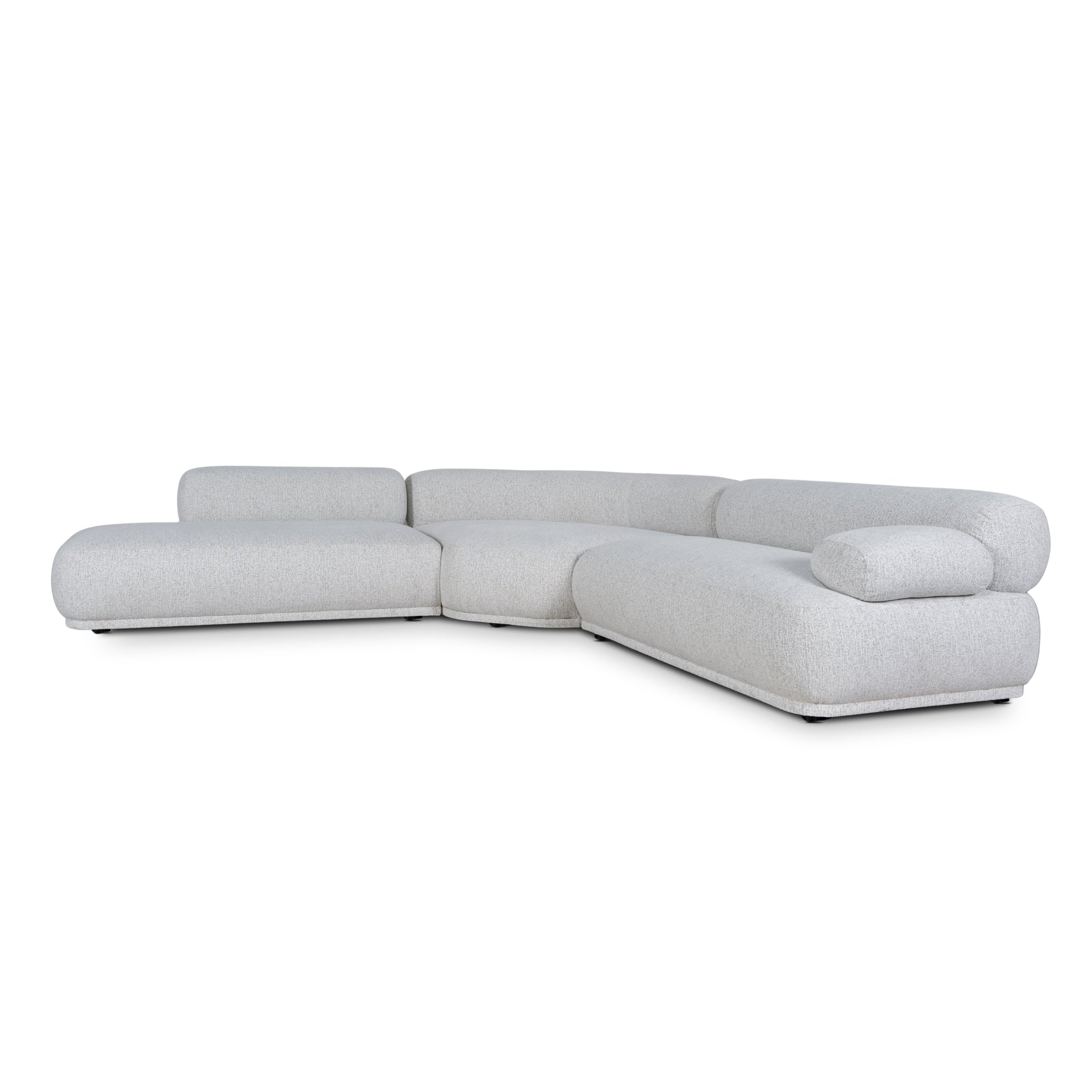 Solara Left Armless Modular Corner Sofa - Almond Beige