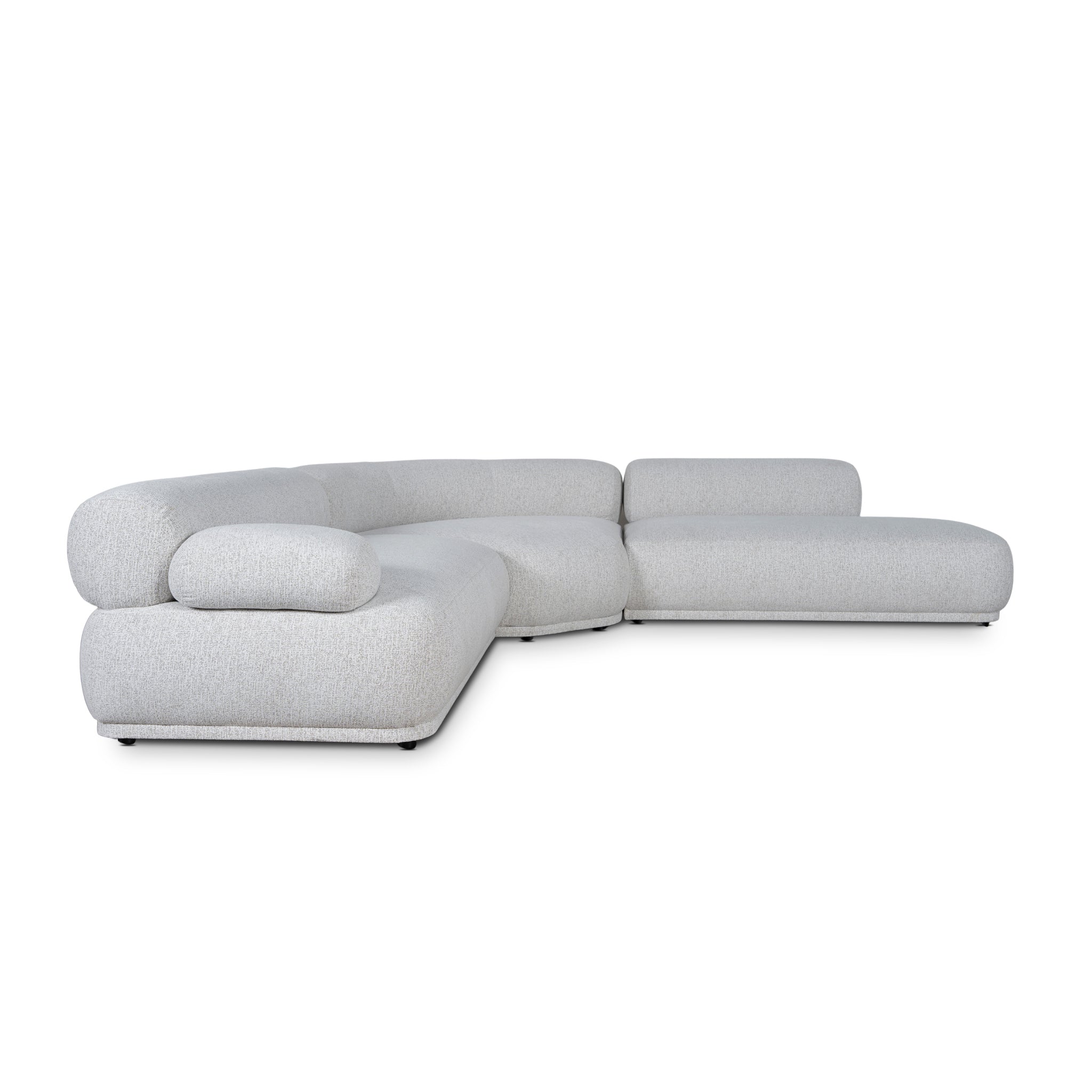 Solara Right Armless Modular Corner Sofa - Almond Beige