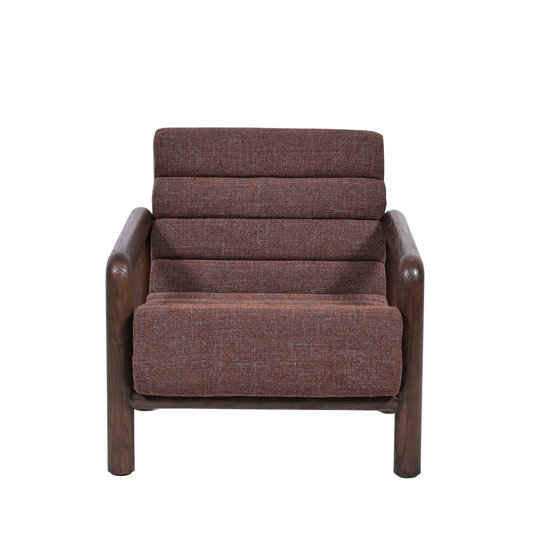 Doretta Fabric Lounge Chair - Moss Brown