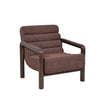 Doretta Fabric Lounge Chair - Moss Brown