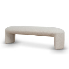 Everet 1.5m Long Ottoman Bench - Oatmeal Beige