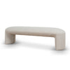 Everet 1.5m Upholstered Ottoman Bench - Oatmeal Beige