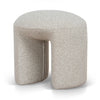 Everet 45cm Round Ottoman - Oatmeal Beige