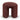 Everet Round Ottoman - Autumn Red