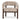 Sorello Walnut Armchair - Coconut Stripe